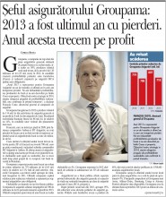 CEO Groupama Asigurari Francois Coste - 2013 Ultimul an cu pierderi Ziarul Financiar